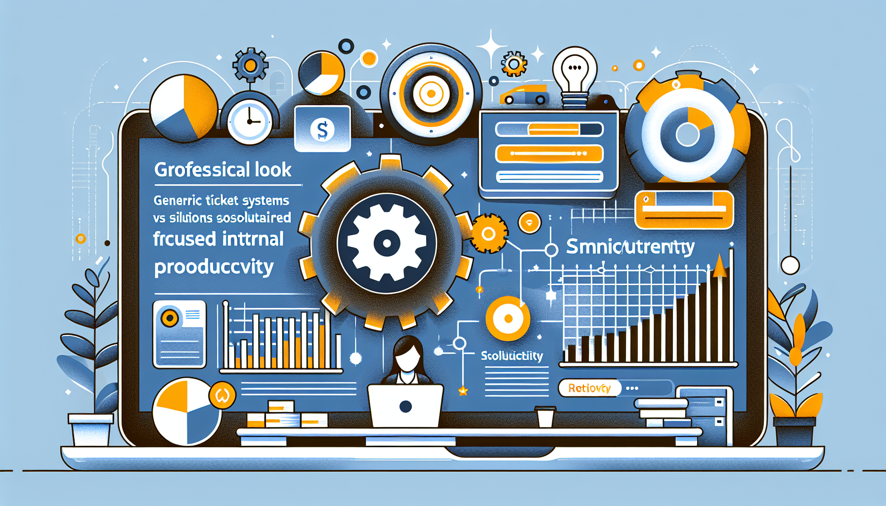 Sistemas de tickets genéricos vs soluções focadas em produtividade interna