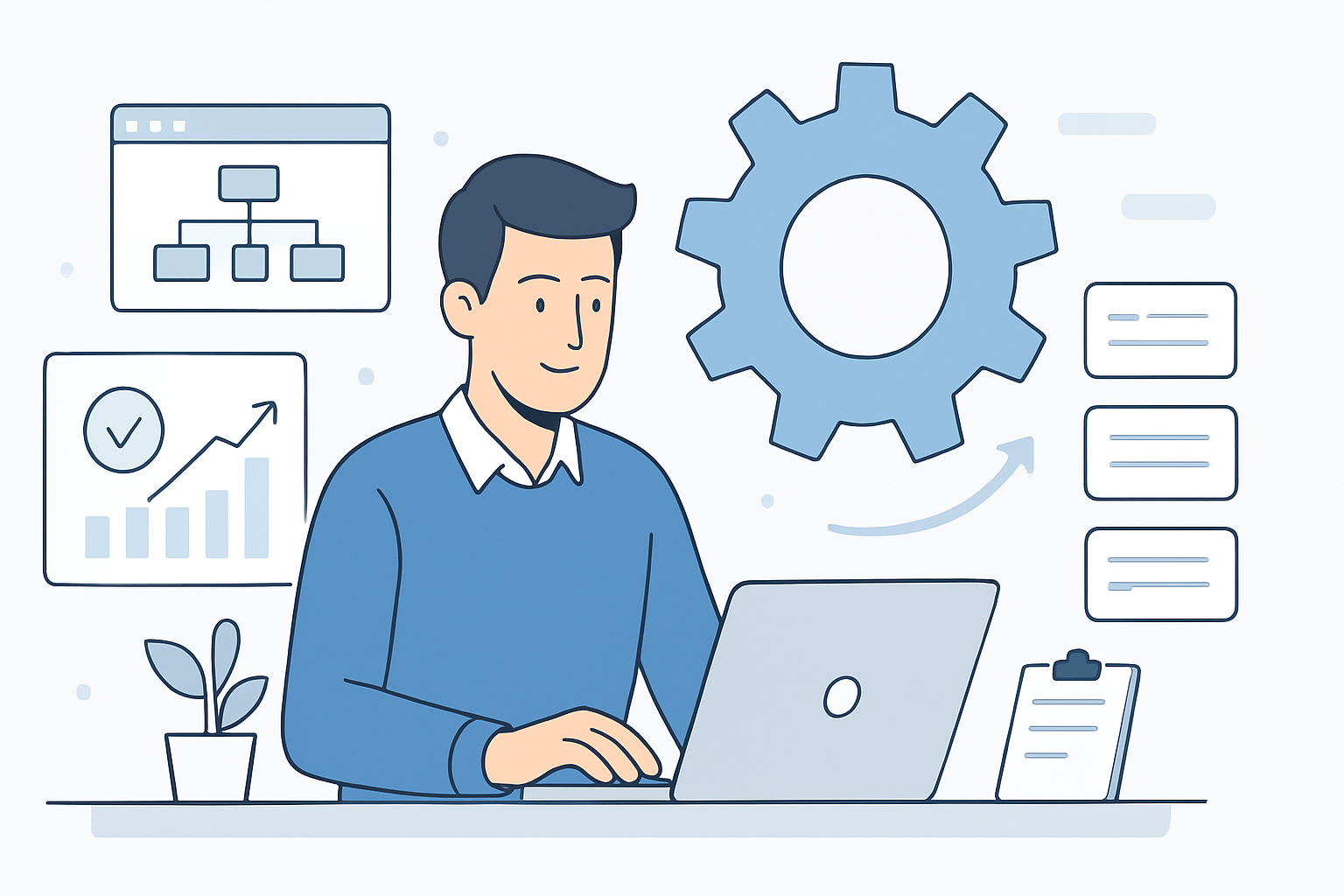 Hoe je bedrijfsprocessen kunt automatiseren zonder overweldigd te raken