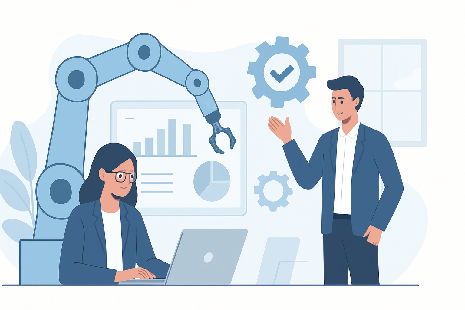 Beneficios de la automatización en la gestión empresarial moderna