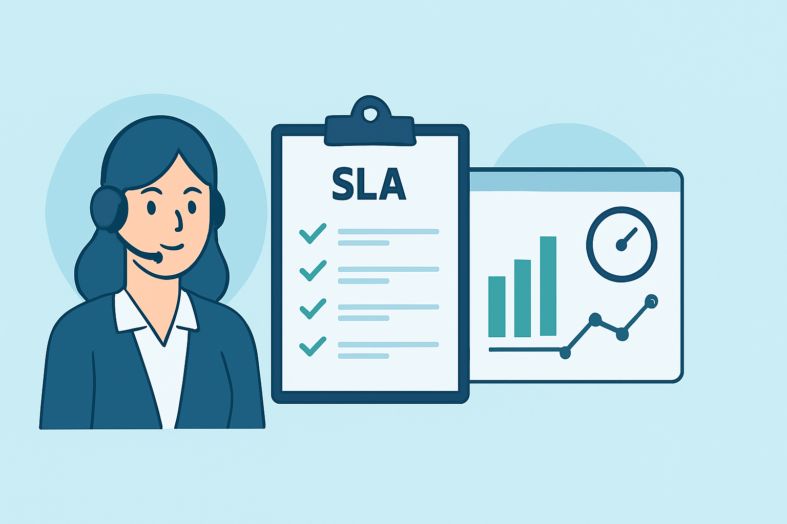 Otimizando o Suporte com SLAs e Indicadores de Desempenho