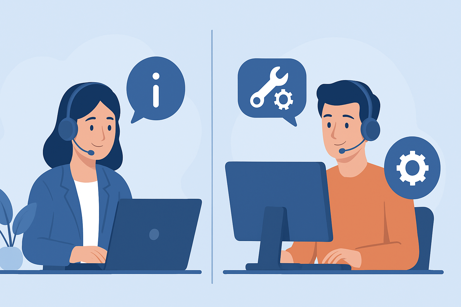 Understanding the Key Differences Between Helpdesk and Technical Support Services